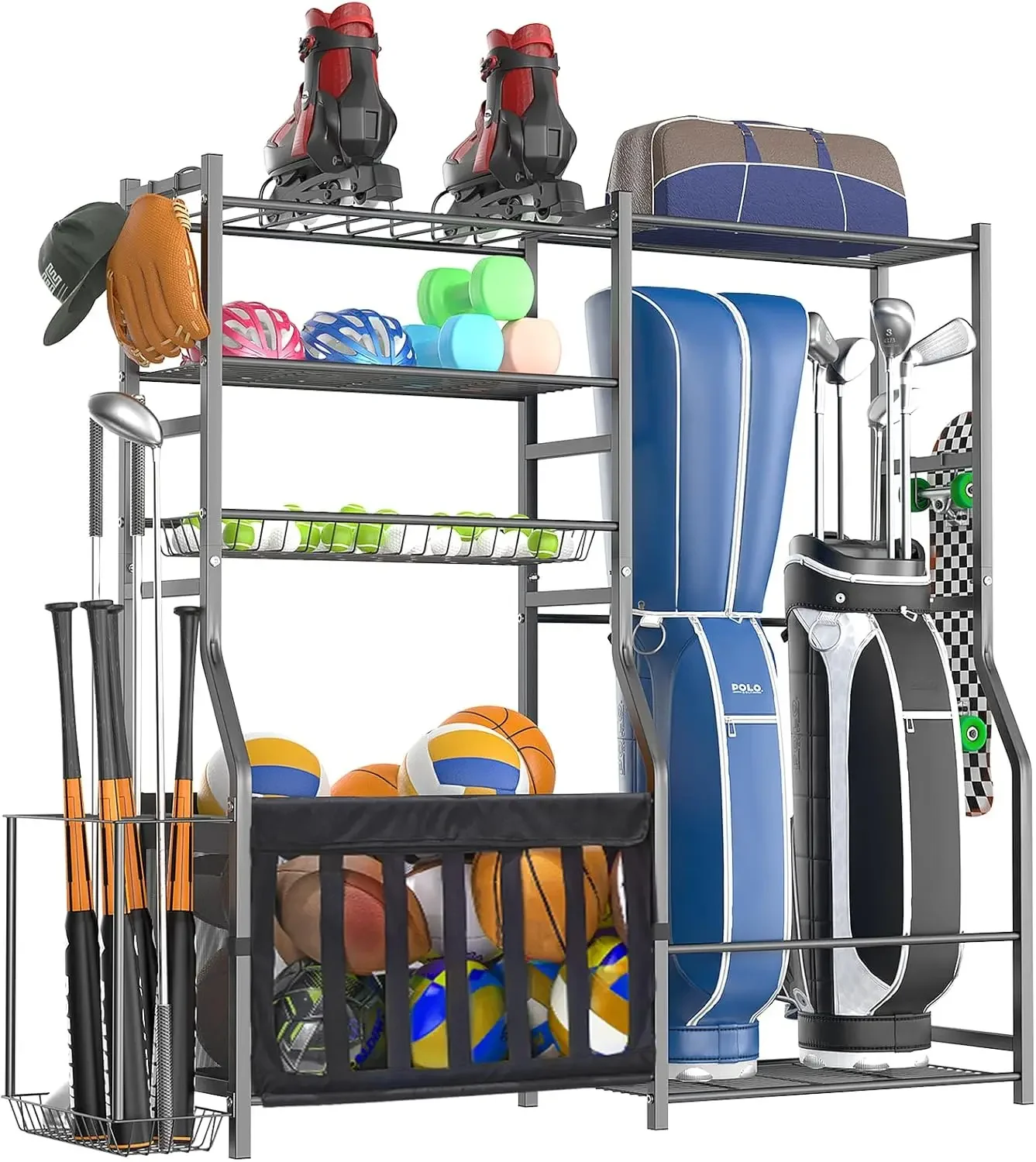 Golf Equipment Garage Storage - Organizador de Equipamentos Esportivos para Garagem