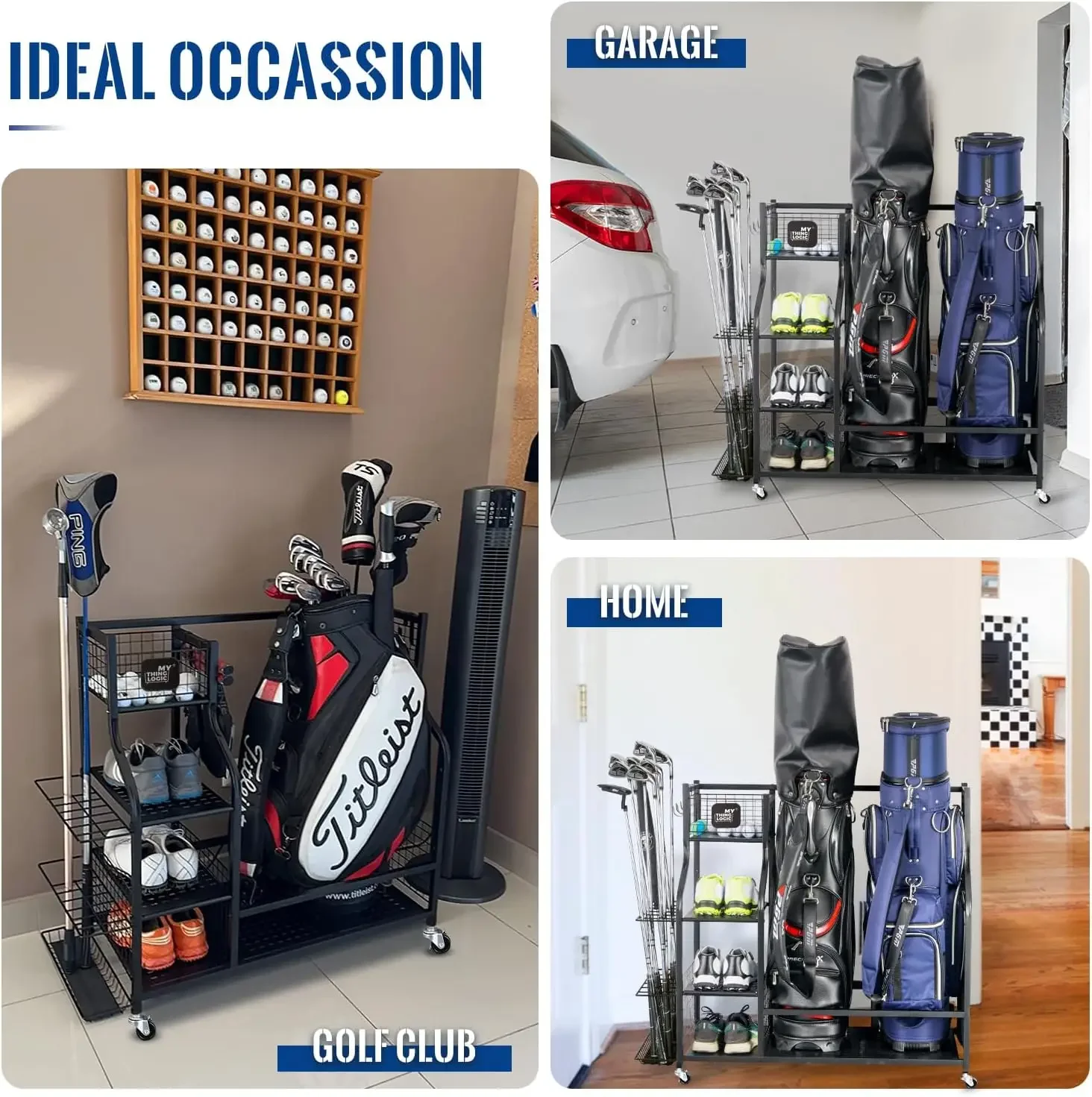 Organizador de Garagem para Eq - Golf Equipment Garage Storage avaliação e preço