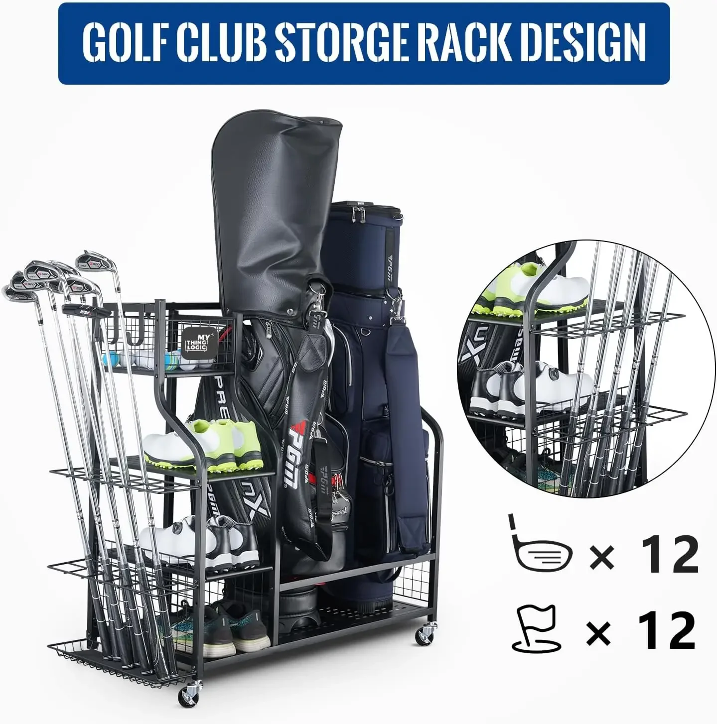 Organizador de Garagem para Eq - Golf Equipment Garage Storage avaliação e preço