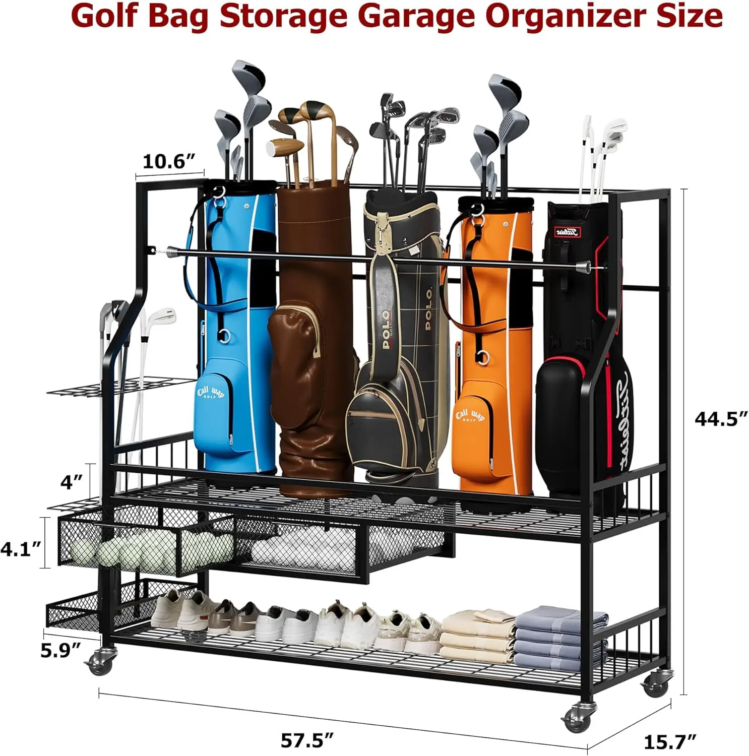 Prateleira de Armazenamento Mu - Golf Equipment Garage Storage avaliação e preço