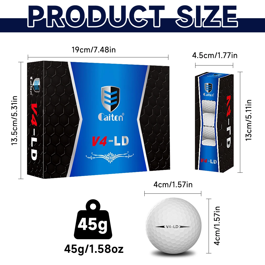 Caiton 12/6/3 unidades de bola - Golf Ball Premium avaliação e preço